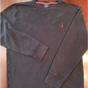 Men’s Polo Navy Blue Waffle thermal shirt